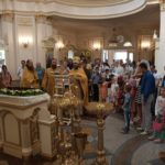 Молитва і благословення на новий навчальний рік дітей в Благовіщенському храмі.